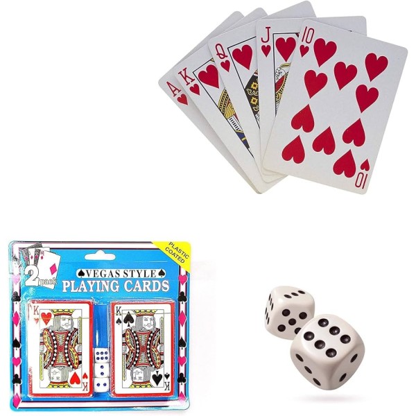 ΤΡΑΠΟΥΛΕΣ VEGAS STYLE 2ΤΜΧ ΜΕ 3 ΖΑΡΙΑ 1224-03